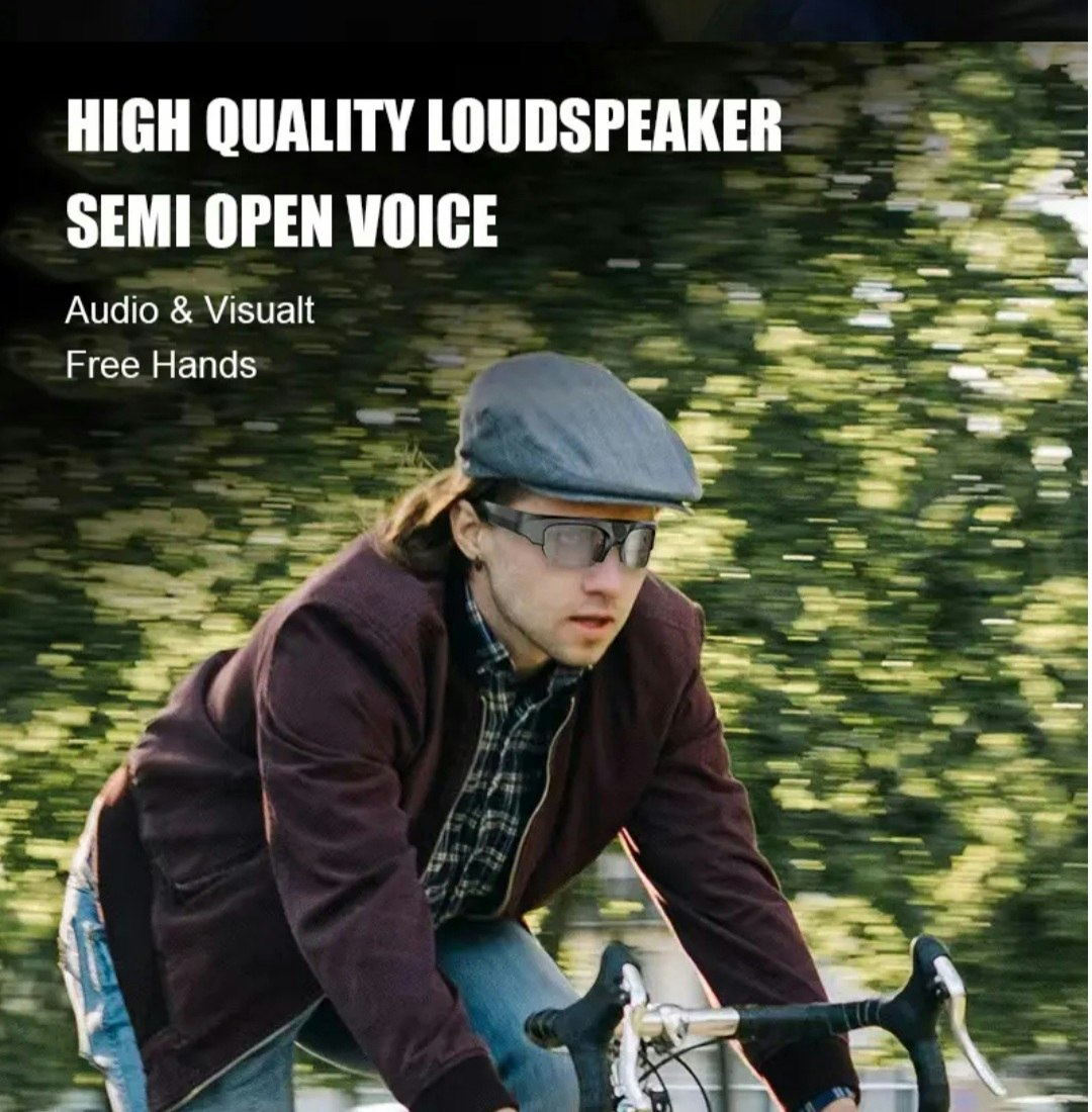 128GB senaste Glasögon med 4K HD  videokamera Bluetooth, musik spelare