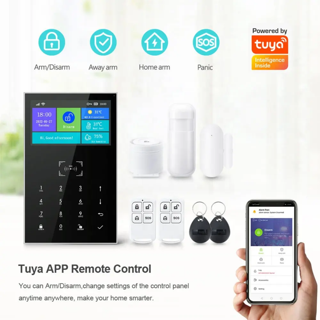 TuyaSmart WiFi GSM-larmsystem