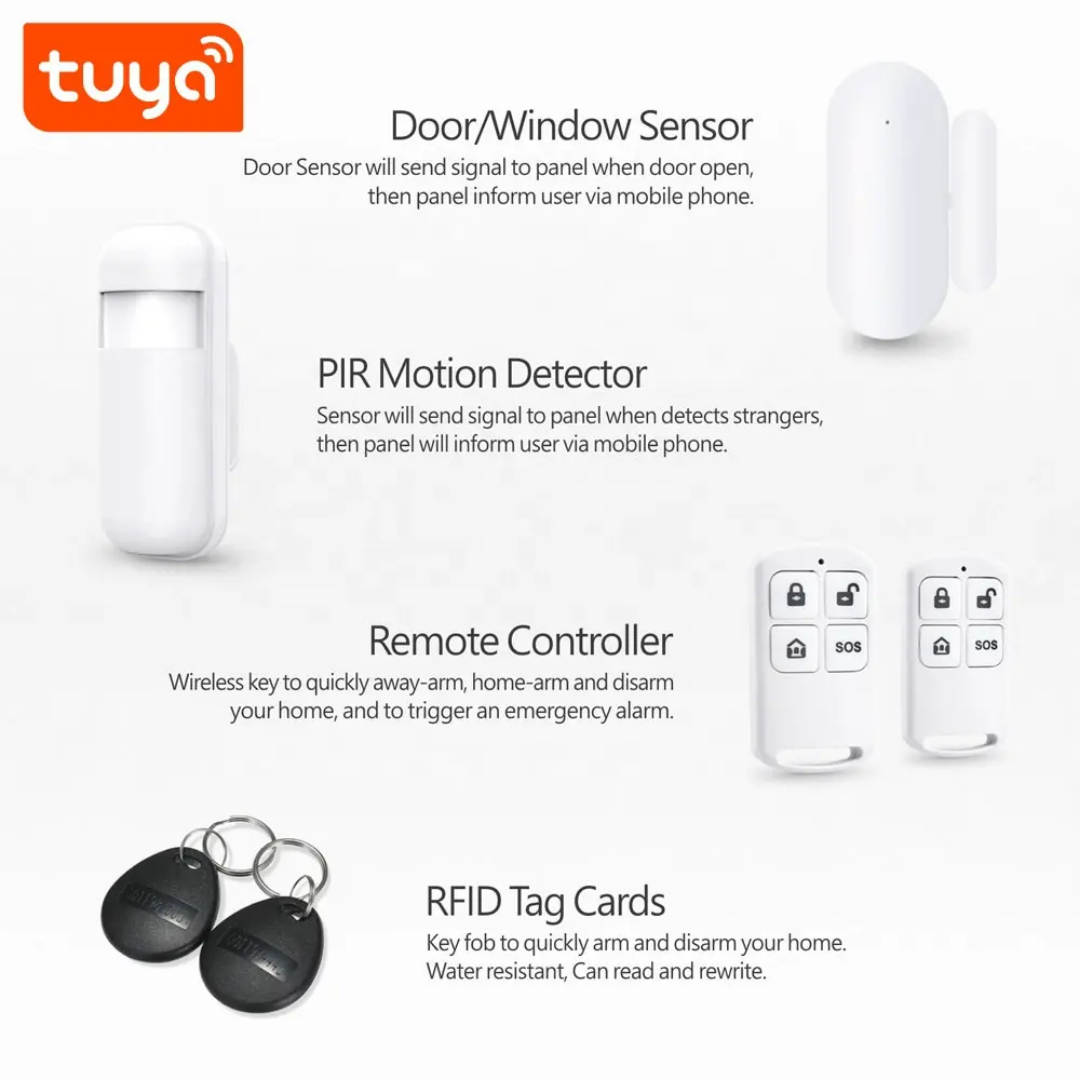 TuyaSmart WiFi GSM-larmsystem