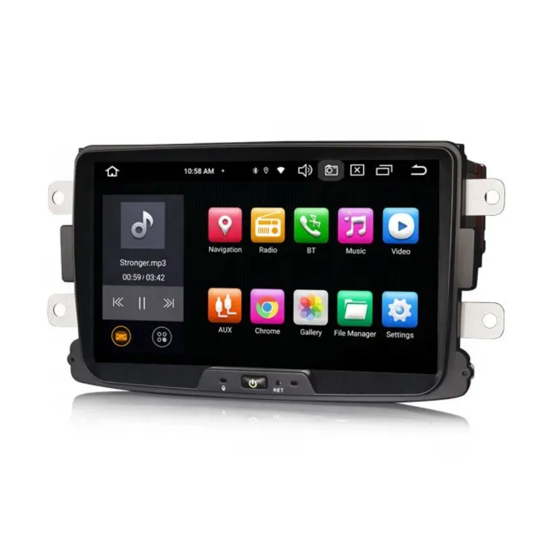 8"android 13,bilstereo Renault Dacia duster, logan,sandero,dokker , lodgy( 2012--2017) gps wifi carplay android auto blåtand rds Dsp RAM: 4GB, ROM: 64GB, 4G LTE