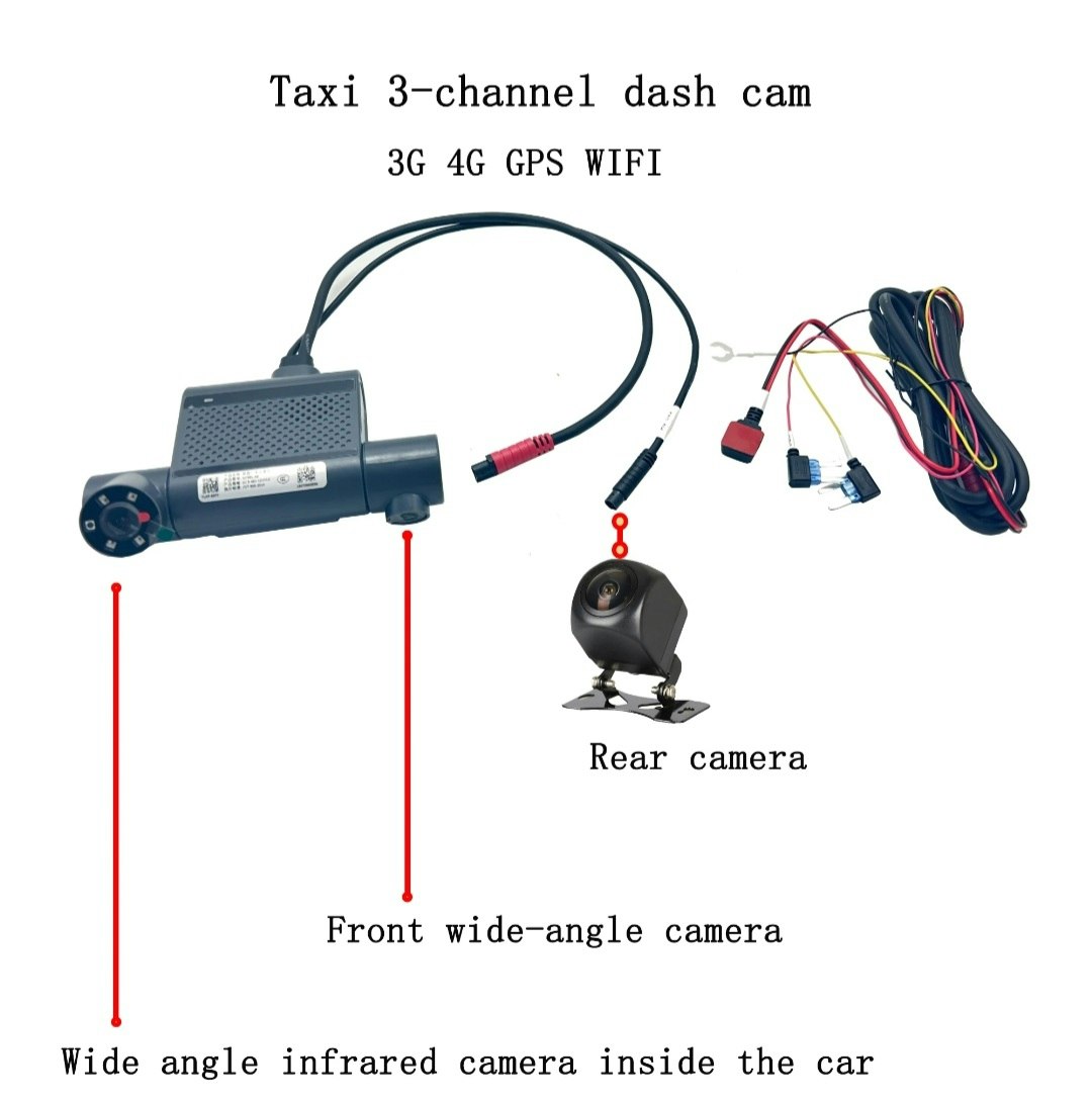 4G ,wifi Taxi dashcam+ backkamera +dvr  larmsystem