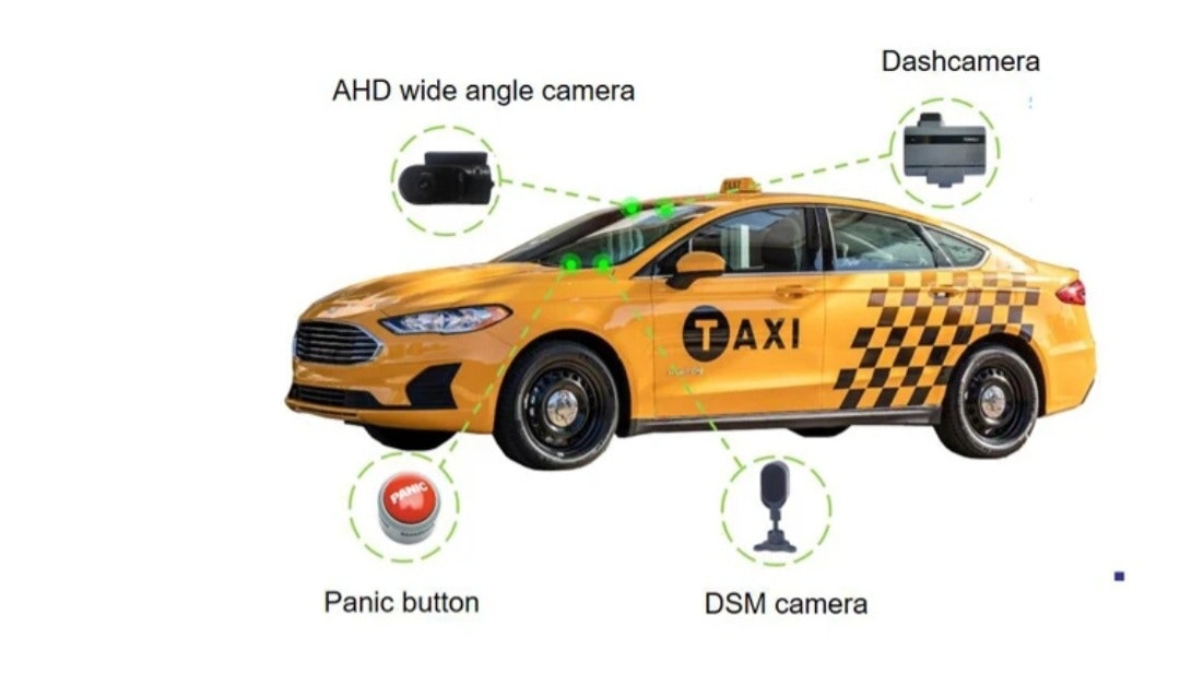 4G ,wifi Taxi dashcam+ backkamera +dvr  larmsystem