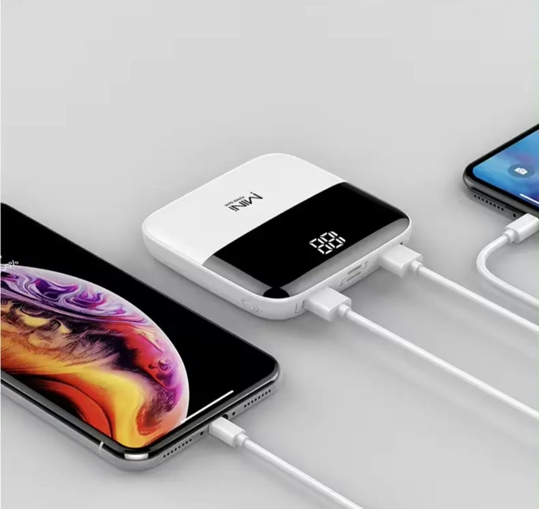 Mini powerbank 10.000mAh telefon snabb laddare