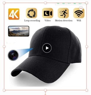1080P Full HD 128GB Mini WiFi keps videoKamera, med mörkerseende