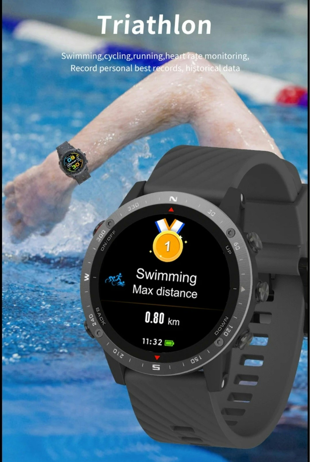 Sportklocka, gps,altimeter