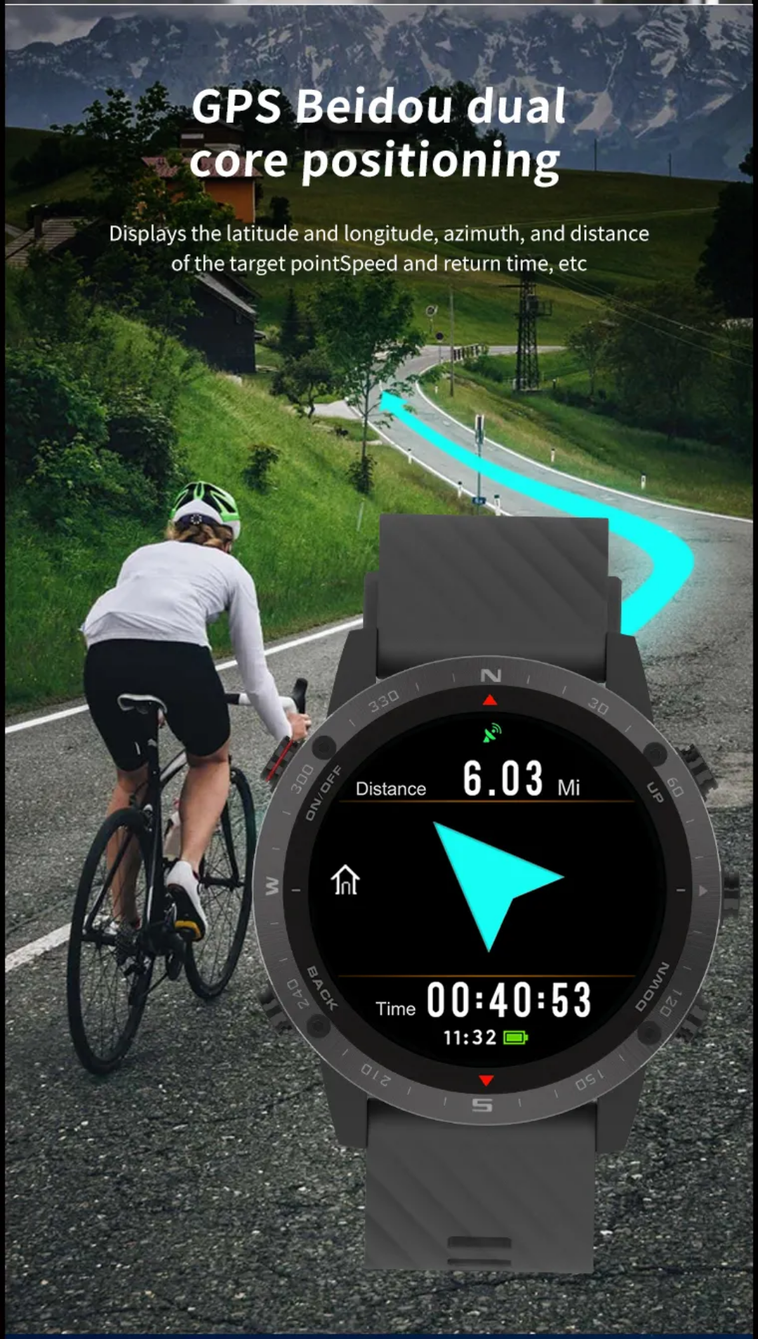 Sportklocka, gps,altimeter