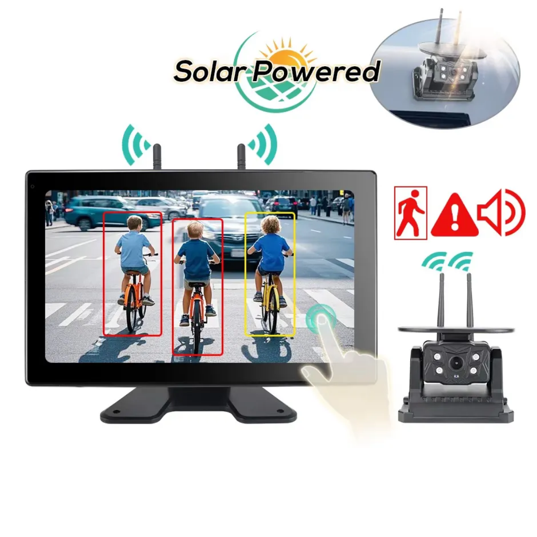 128GB, 10,1-tums trådlös WiFi-dubbla antenner DVR + 5G wifi magnetisk vattentät backkamera