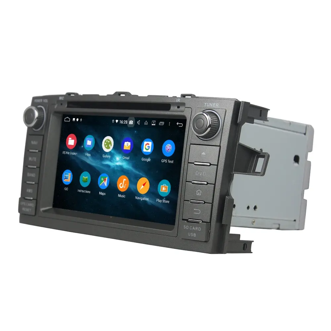 7"android 13, bilstereo  dvd spelare Toyota  Auris ( 2007--2012) gps wifi carplay android auto blåtand rds Dsp RAM: 8GB, ROM:128GB, 4G LTE