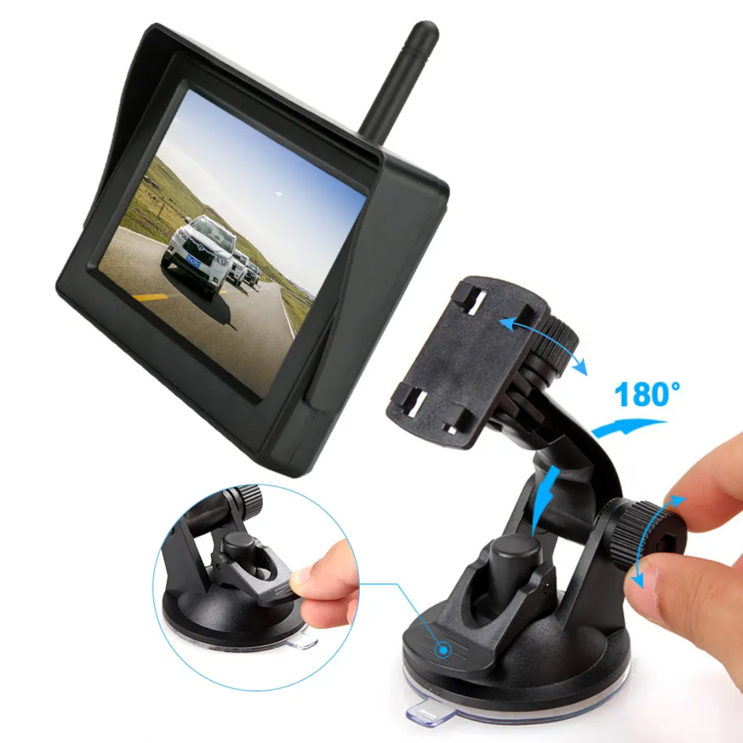 4,3" trådlös monitor+ 50M  trådlös nummerSkyltbackkamera