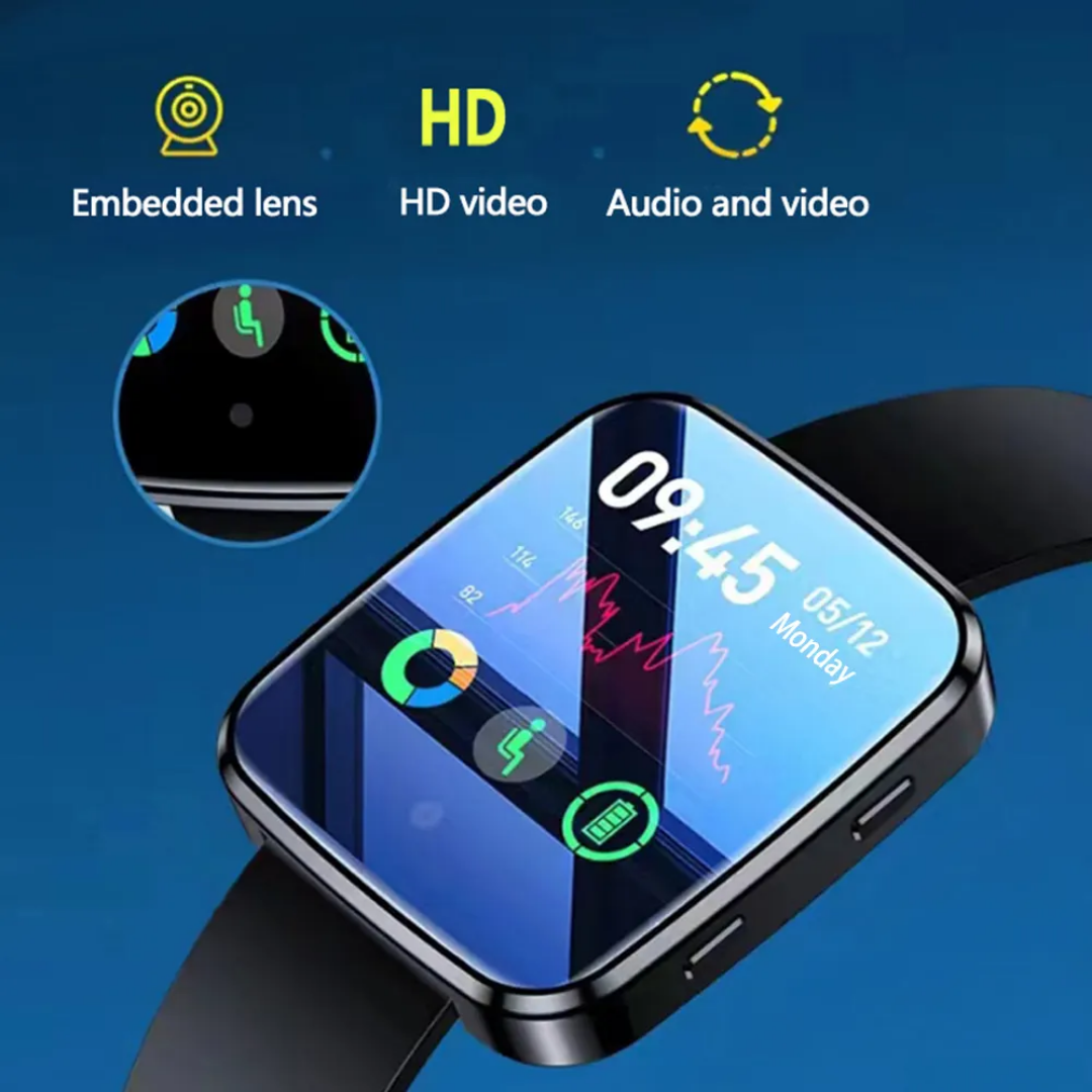 Mini Wifi Klocka med dold HD videokamera, 128GB extra minne