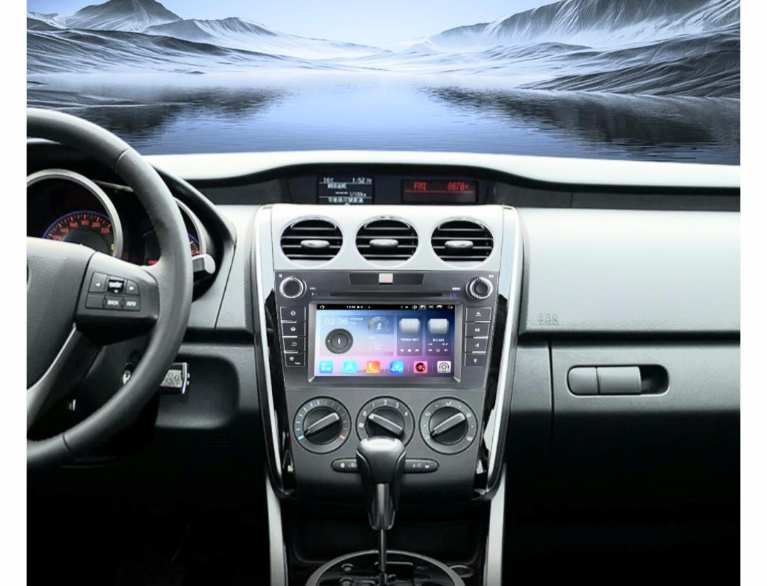 7"android 13,bilstereo dvd-spelare Mazda cx-7 (2007--2012) gps, carplay, blåtand, android auto, RDS, WiFi, Rom:128GB, Ram: 8GB, 4G LTE