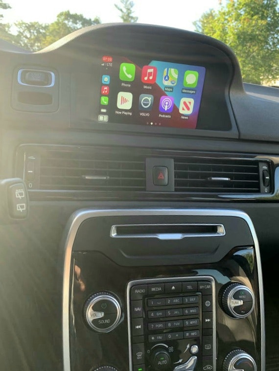 7-tums Android 13 bilstereo Volvo  S80 (2012---2016) gps wifi carplay android auto blåtand rds Dsp RAM:4GB, ROM: 64GB, 4G LTE + gratis backkamera