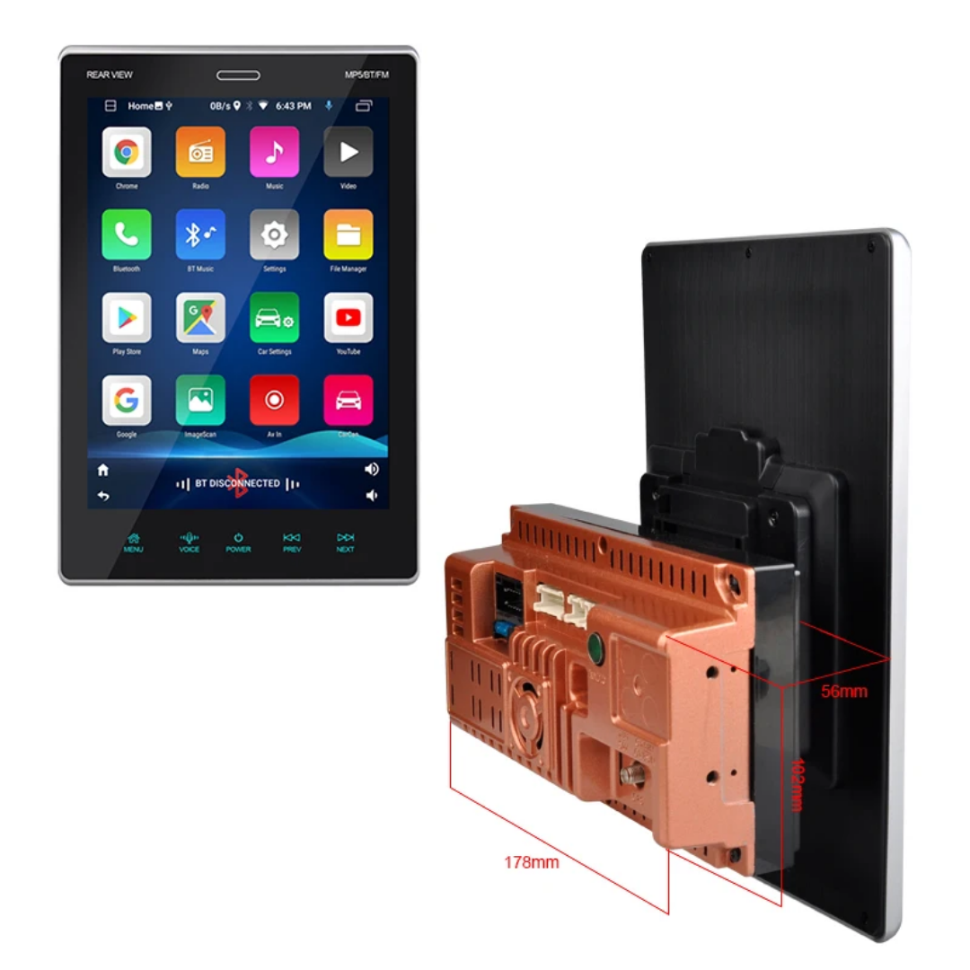 9,5" android 13, 2din universal bilstereo  ,gps,wifi Bluetooth,carplay,android auto