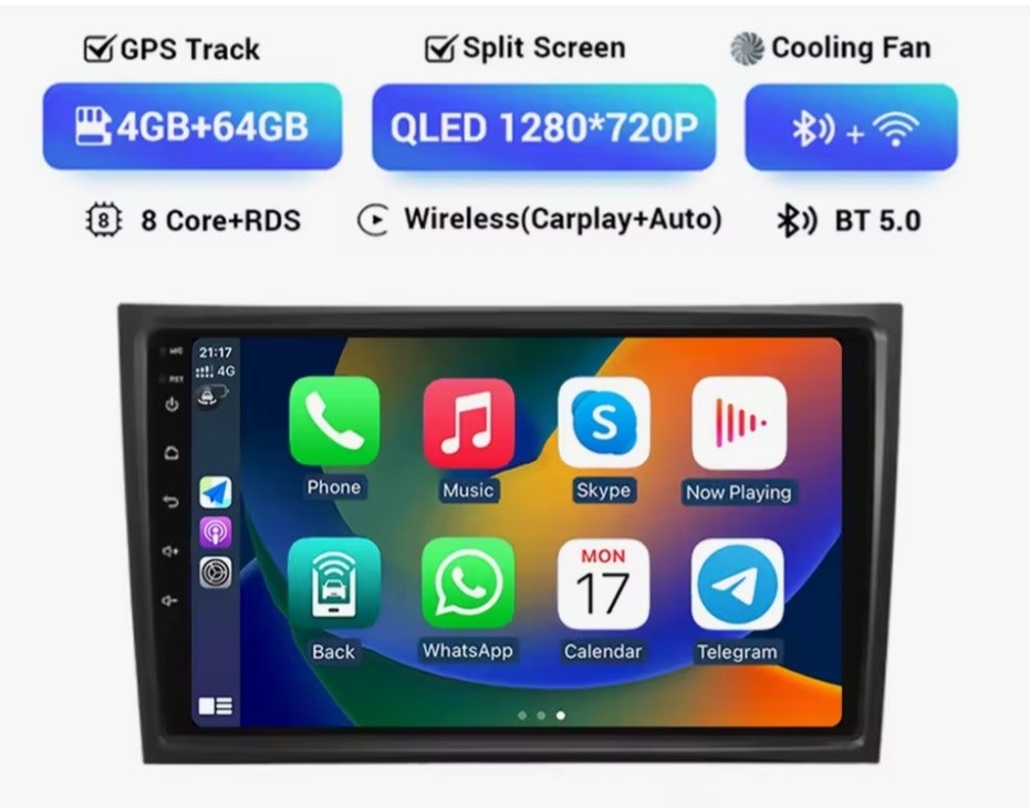 10.1" android 13 ,bilstereo  Volvo xc90 (2004--2013) gps wifi carplay android auto blåtand rds Dsp RAM: 4GB, ROM  64GB, wifi, + gratis backkamera