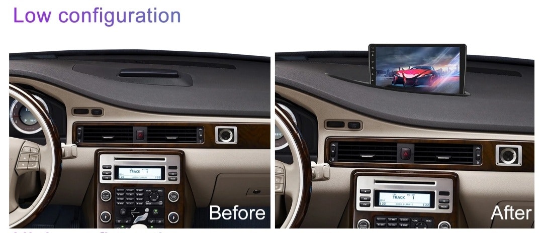 9"android 15 bilstereo stereo Volvo xc70 ,S80,V70 (2004--2011) gps wifi carplay android auto blåtand rds Dsp RAM: 4GB, ROM 64GB,  4G LTE + gratis backkamera
