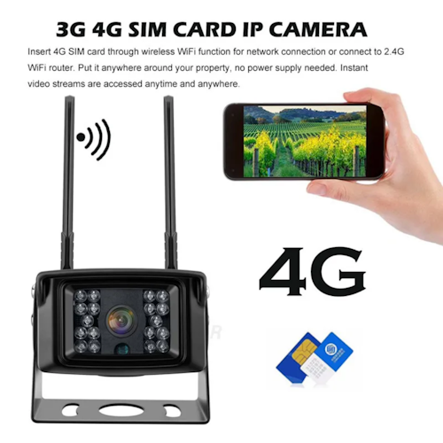4G LTE  vattentät backkamera med Gps Tracker,last bil  ,bussen