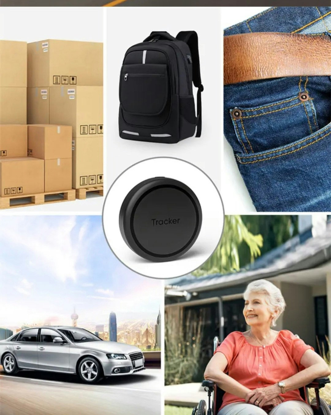 Mini vattentät  4G GPS tracker, 4000Mah
