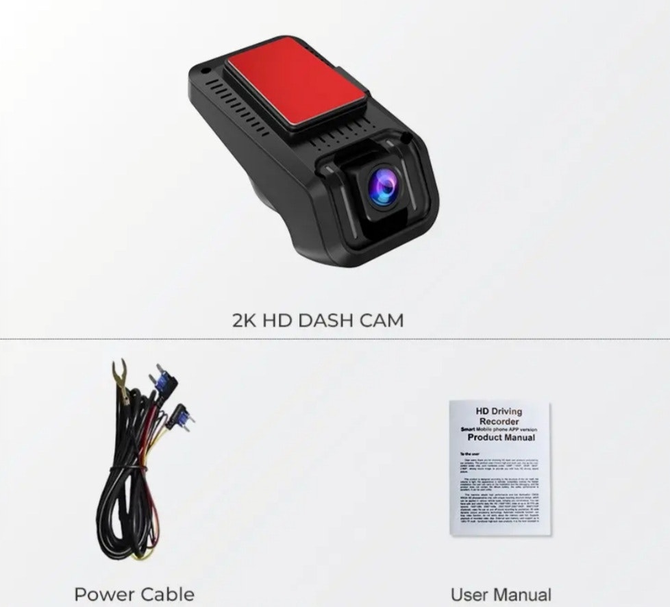 2K WiFi Bil DVR Full HD Dash Cam
