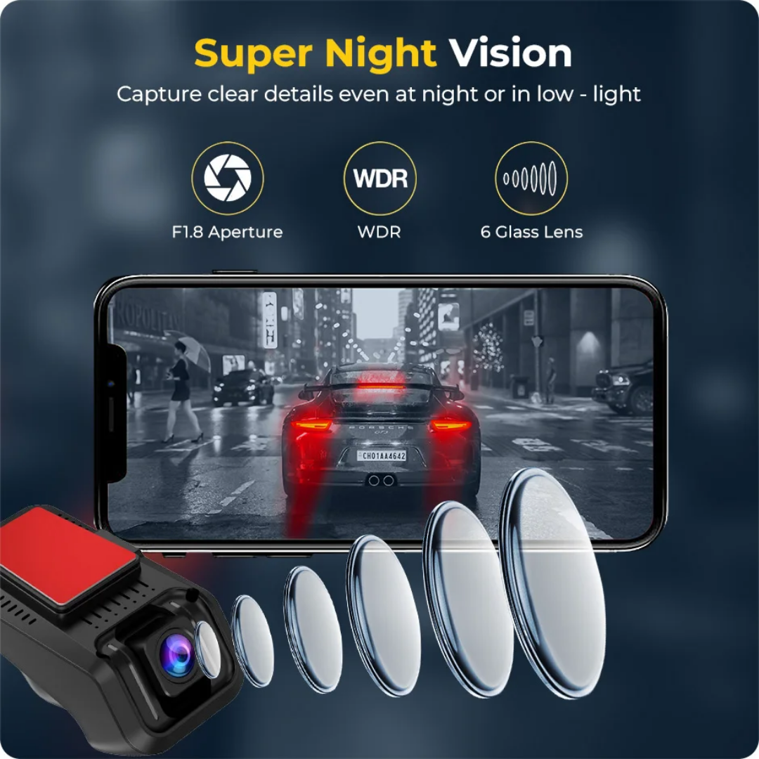 2K WiFi Bil DVR Full HD Dash Cam