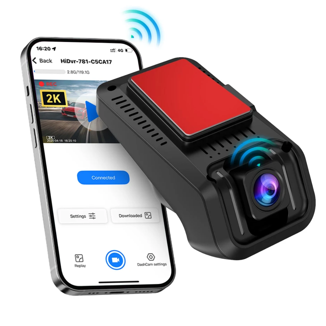 2K WiFi Bil DVR Full HD Dash Cam