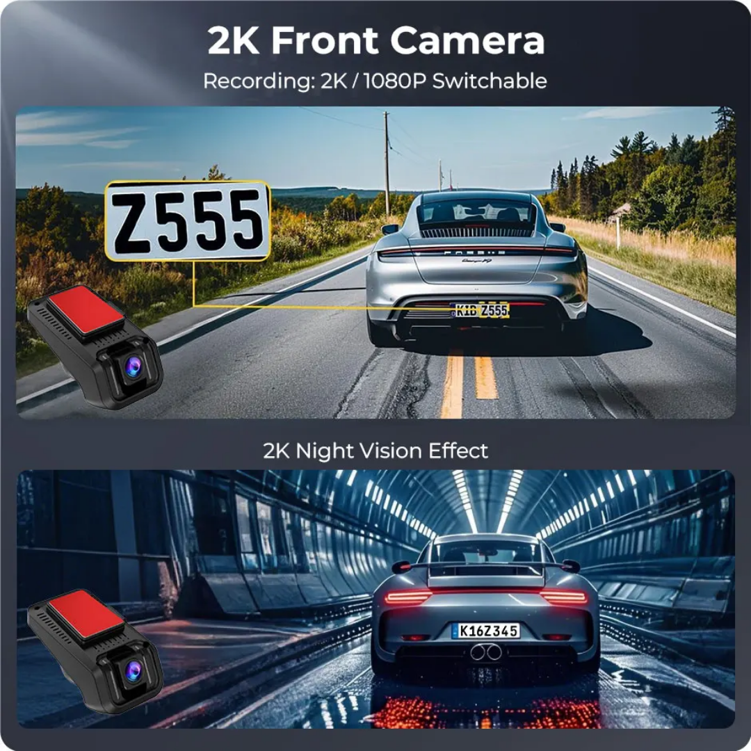 2K WiFi Bil DVR Full HD Dash Cam