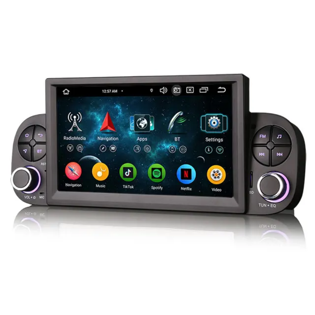 7"android 13, bilstereo Fiat Panda (2013-2020) gps wifi carplay android auto blåtand rds Dsp RAM:4GB, ROM:64GB, 4G LTE