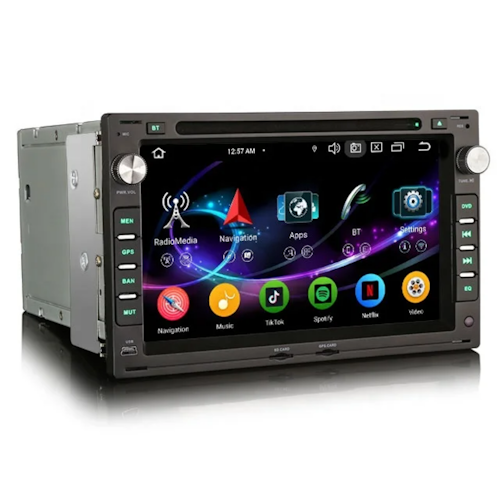 7" android 13 bilstereo dvd-spelare  Skoda Fabia/ Octavia/ Superb( 1998--2008) GPS  wifi carplay android auto blåtand rds Dsp RAM: 4GB, ROM:64GB, 4G LTE