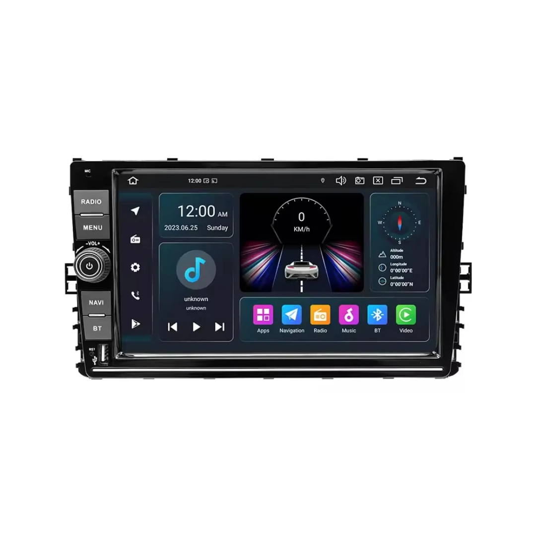 9"android 12 bilstereo  VW  T-Cross  ( 2018----2021) gps wifi carplay android auto blåtand rds Dsp RAM:6GB, ROM: 128GB, 4G LTE
