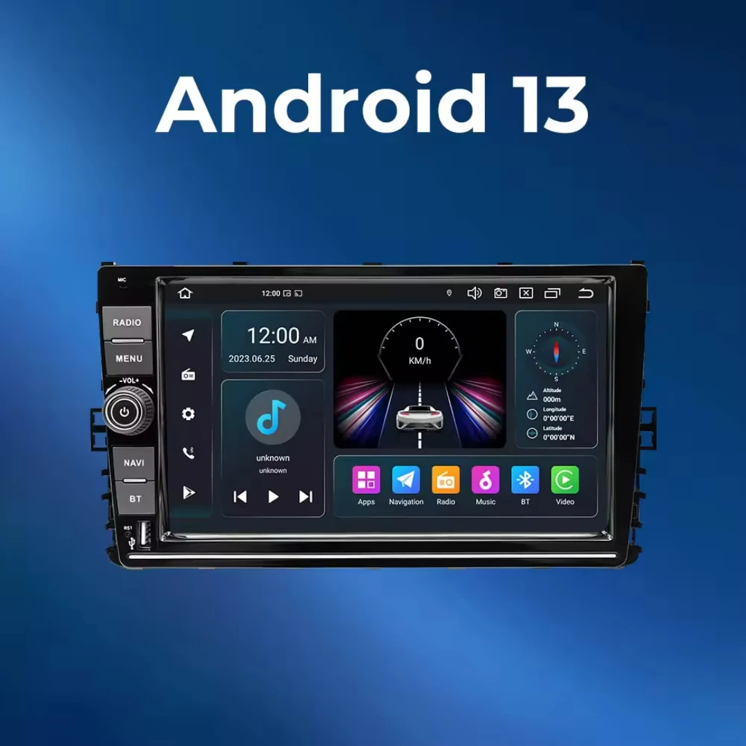 9"android 12 bilstereo  VW  T-Cross  ( 2018----2021) gps wifi carplay android auto blåtand rds Dsp RAM:6GB, ROM: 128GB, 4G LTE