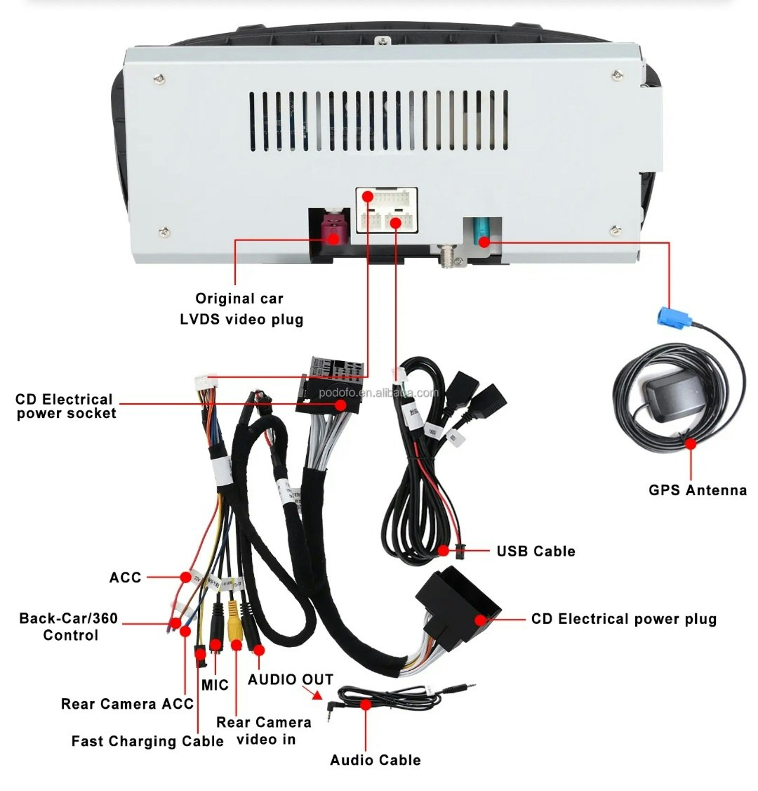 Android Bilstereo BMW 3-serien E60 2009-2012/5-serien E60 2009-2010