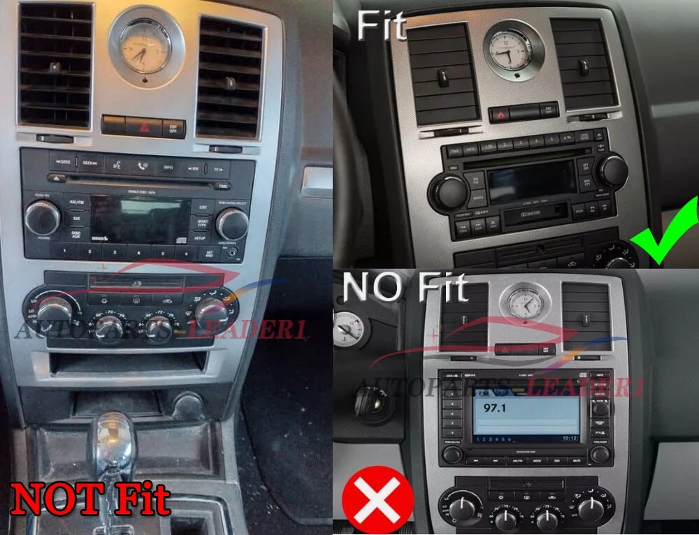 6.2" android 15 Bilstereo Chrysler 300C(2004--2008) gps wifi carplay android auto blåtand rds Dsp RAM:4GB, ROM:64GB