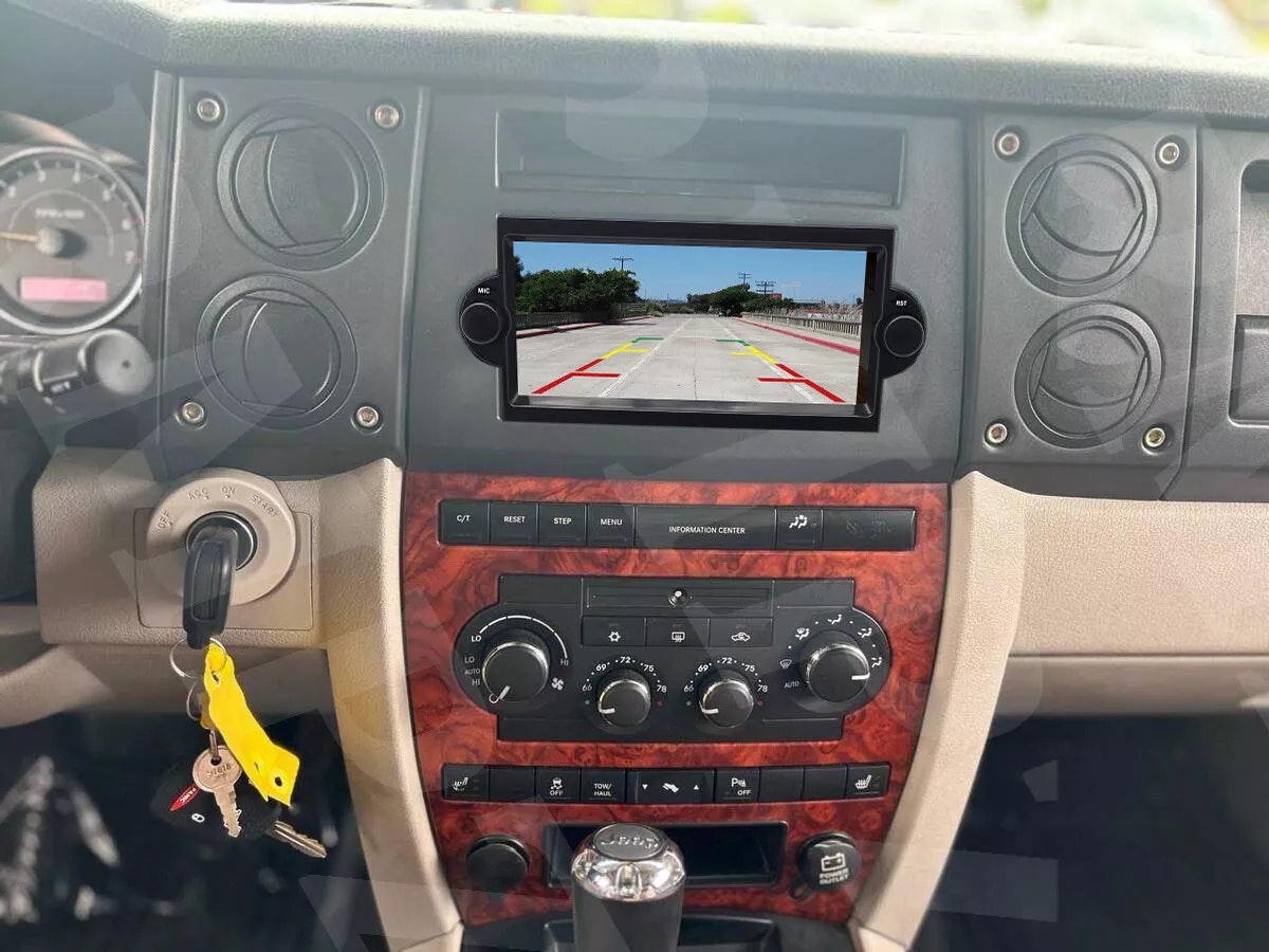 6.2" android 15 Bilster.  Jeep Commander/ Patriot/ Cherokee/compass/ Grand cherokee ( 2005--2008)  gps wifi carplay android auto blåtand rds Dsp RAM:4GB, ROM:64GB