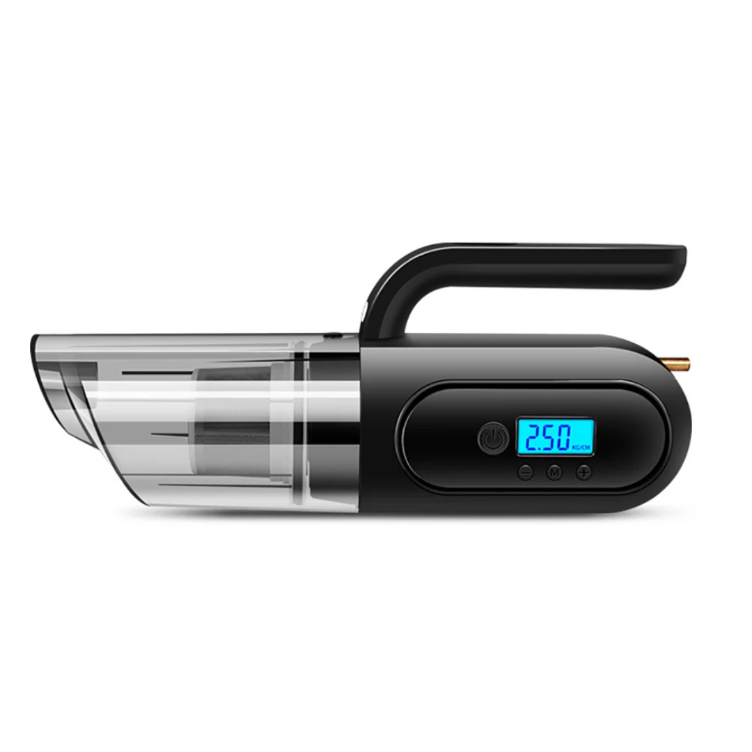 Bärbar 12volt  bil damsugare med digital display