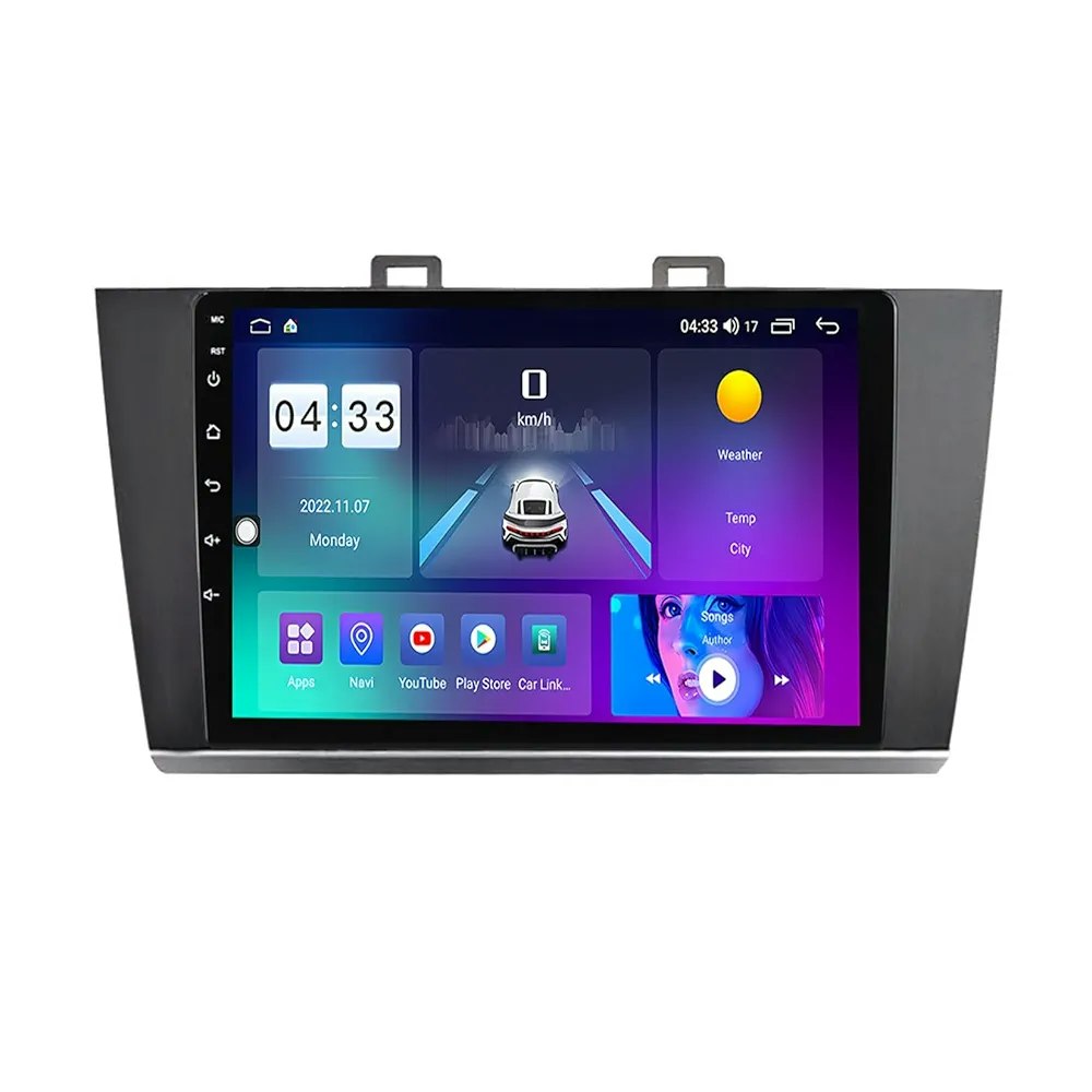 9"android 13, bilstereo  Subaru Legacy/ Outback( 2015--2018) gps wifi carplay android auto blåtand rds Dsp RAM:2GB, ROM: 64GB,wifi