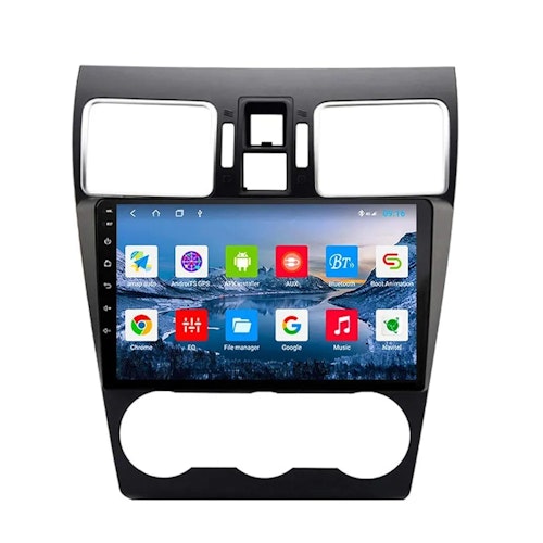 9"android 13, bilstereo  Subaru Forester/ XV( 2015--2018) gps wifi carplay android auto blåtand rds Dsp RAM:2GB, ROM: 64GB,wifi