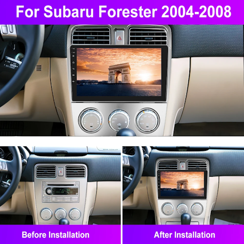 9"android 13, bilstereo  Forester( 2004--2008) gps wifi carplay android auto blåtand rds Dsp RAM:2GB, ROM: 64GB,wifi