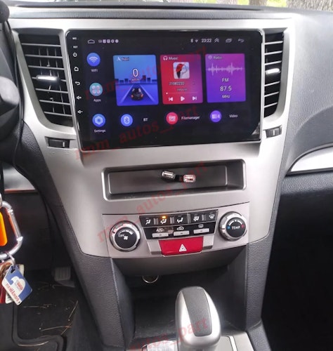 9"android 14 bilstereo  Subaru Outback  ( 2010--2016) gps wifi carplay android auto blåtand rds Dsp RAM:6GB,ROM: 128 GB,4G LTE