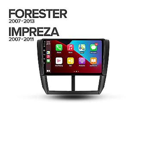 9"android 14 bilstereo  Subaru Forester/ impreza ( 2010--2014) gps wifi carplay android auto blåtand rds Dsp RAM:2GB,ROM: 64GB