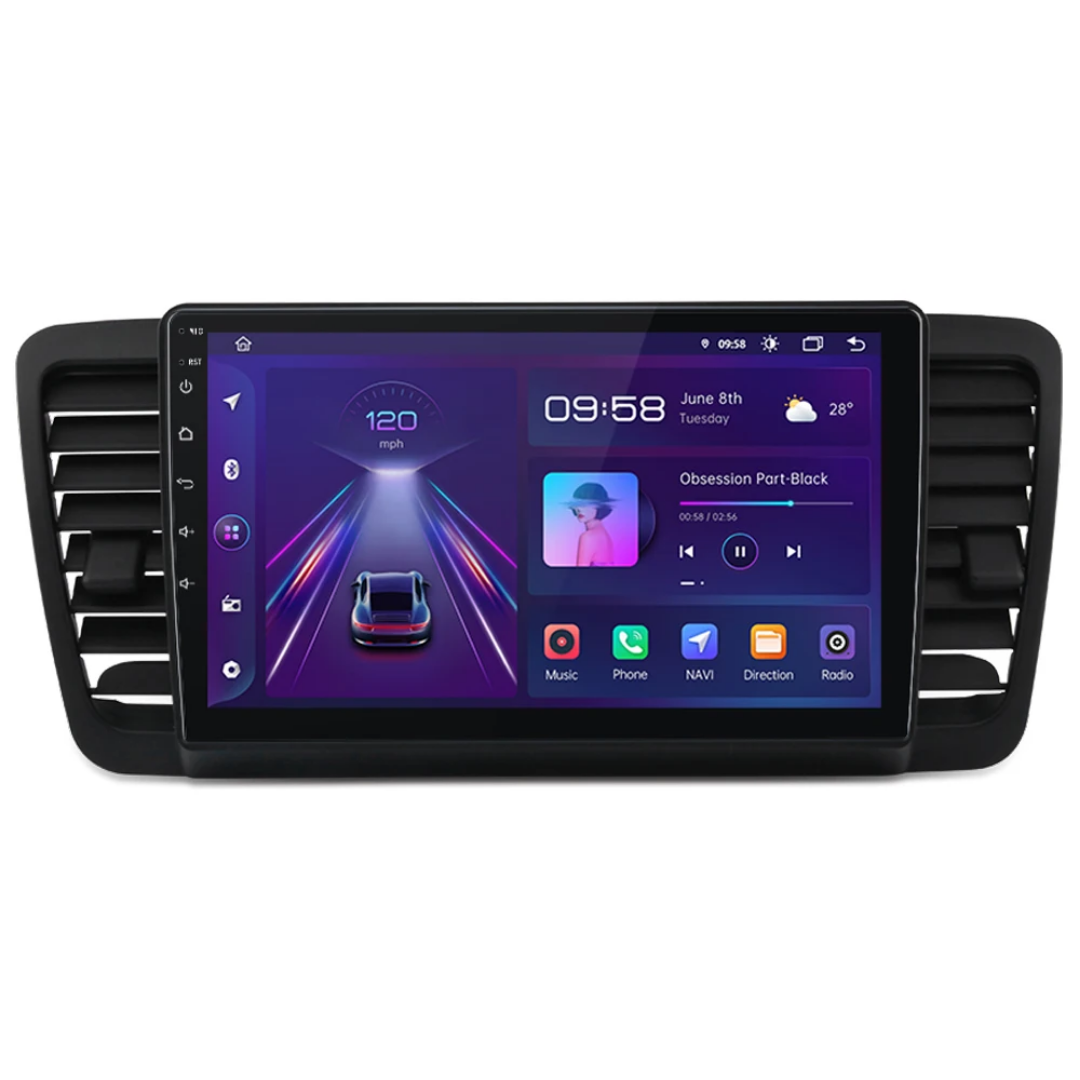 9"android 14 bilstereo  Subaru  Legacy( 2003--2009) gps wifi carplay android auto blåtand rds Dsp RAM:2GB,ROM:  32GB,4G LTE