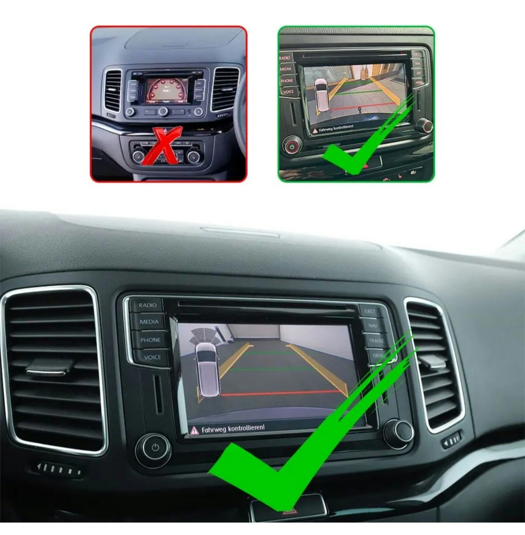170° Canbus dynamisk backkamera för Seat Alhambra (2016-2023) Plug & Play | HD Night Vision | För MIB-enhet