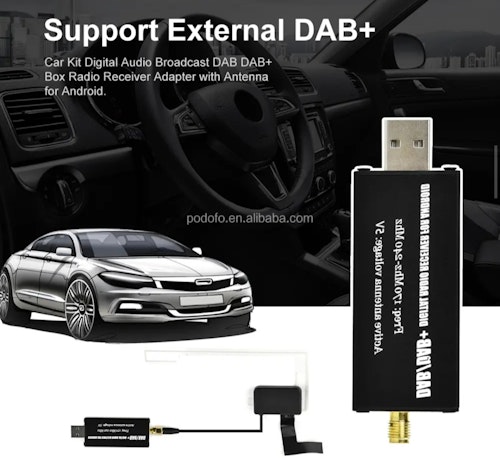 DAB/DAB+ , usb Digital radio mottagare till android bilstereo