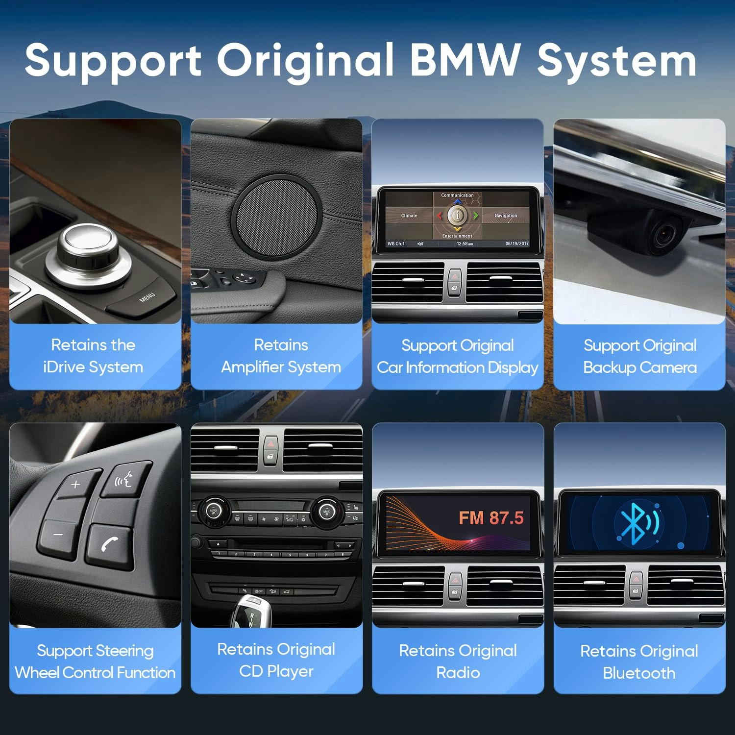10,25 " android 13 bilstereo  BMW X5 E70 X6 E71 (2007-2010 ) CCC system   gps wifi carplay android auto  dsp RAM: 8GB, ROM: 128GB, 4G LTE
