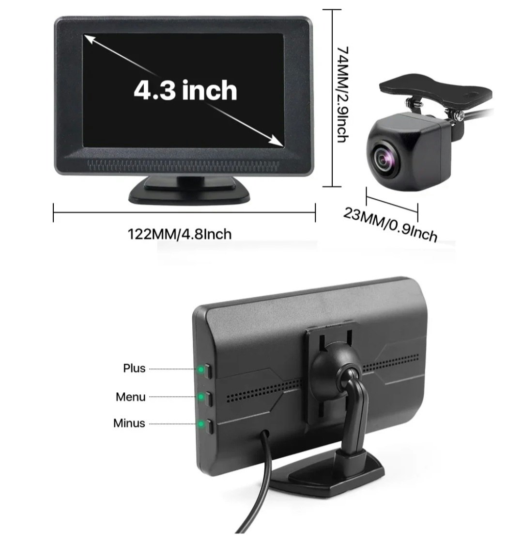 4.3" backkamera system för SUV:ar, lastbilar, husbilar