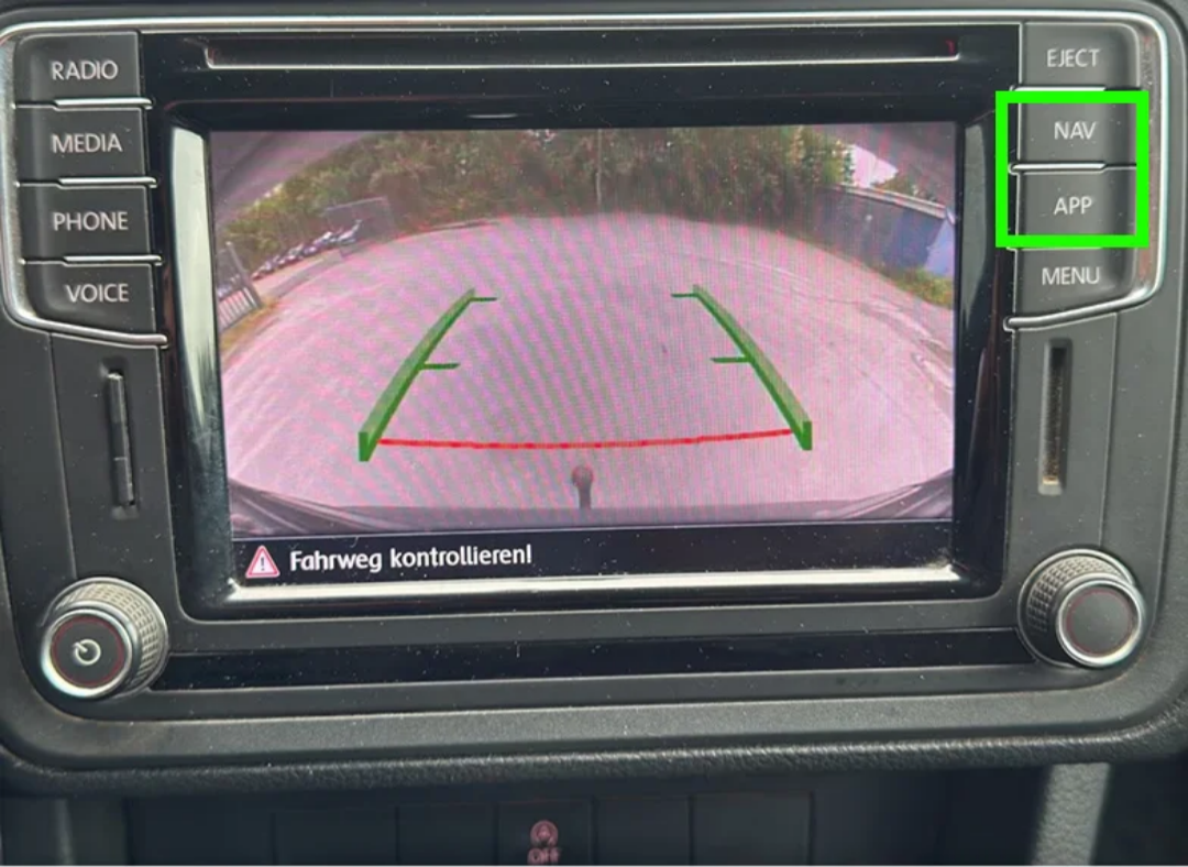 Bilkamera Originaldata Dynamisk Spårning För Vw Caddy ( 2016~2020 ) MIB-enhet