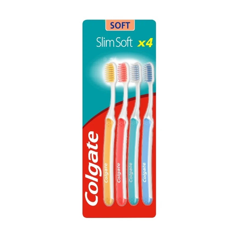 Colgate Slim Soft Toothbrushes 4 pcs