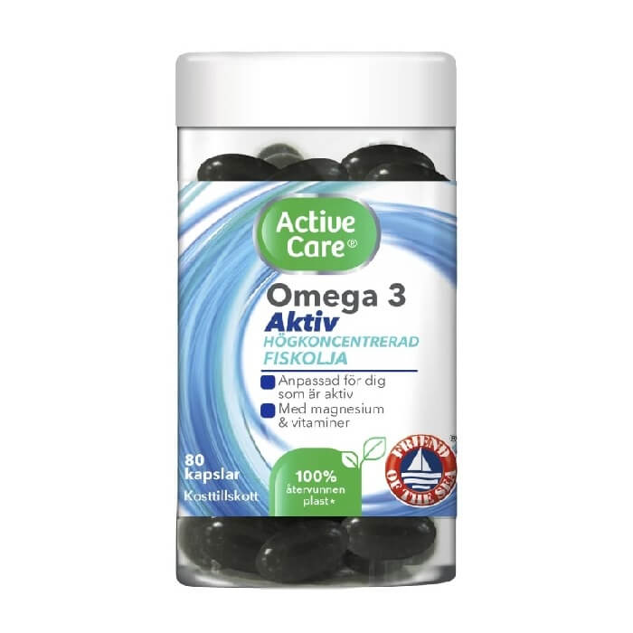 Active Care Omega-3 Fatty Acids Capsules 80 nos.