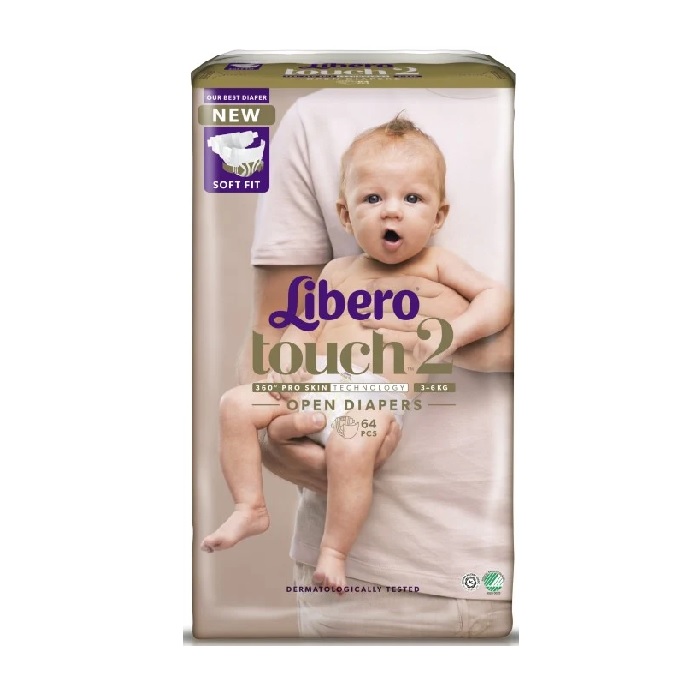Libero Touch 2 Baby Soft Diaper (3-6 kg) 64 pcs
