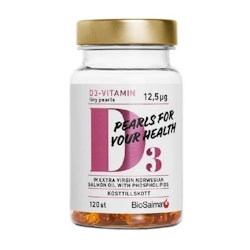 BioSalma Vitamin D3 Tiny Pearls 120 Soft Gel Capsules