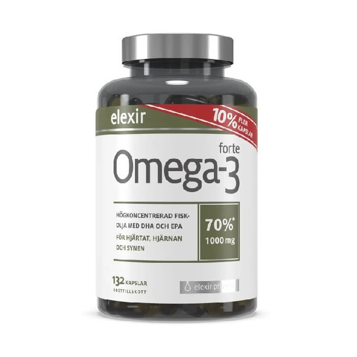 Elexir Omega-3 Forte 1000mg 132 Capsules
