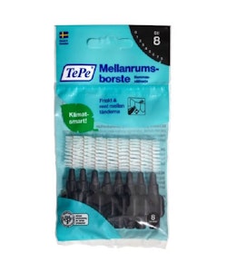 TePe Interdental Gum Brushes Original Black 1.5 mm 8 pcs